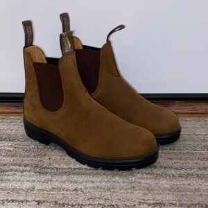 Blundstone Men's Tan Leather Chelsea Boots